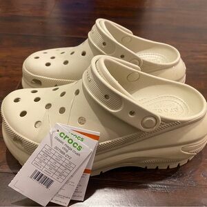 BRAND NEW platform crocs:)